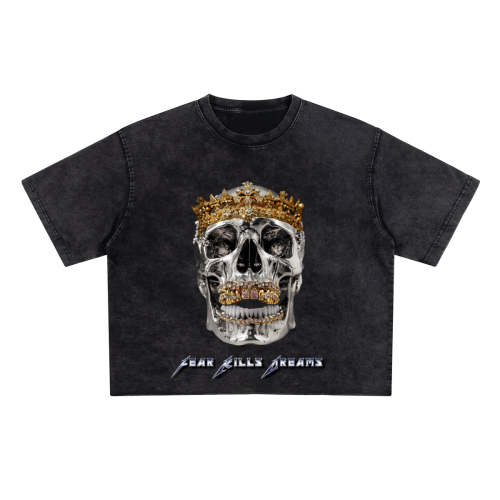 Death of Kings Washed Cropped Fit Tee