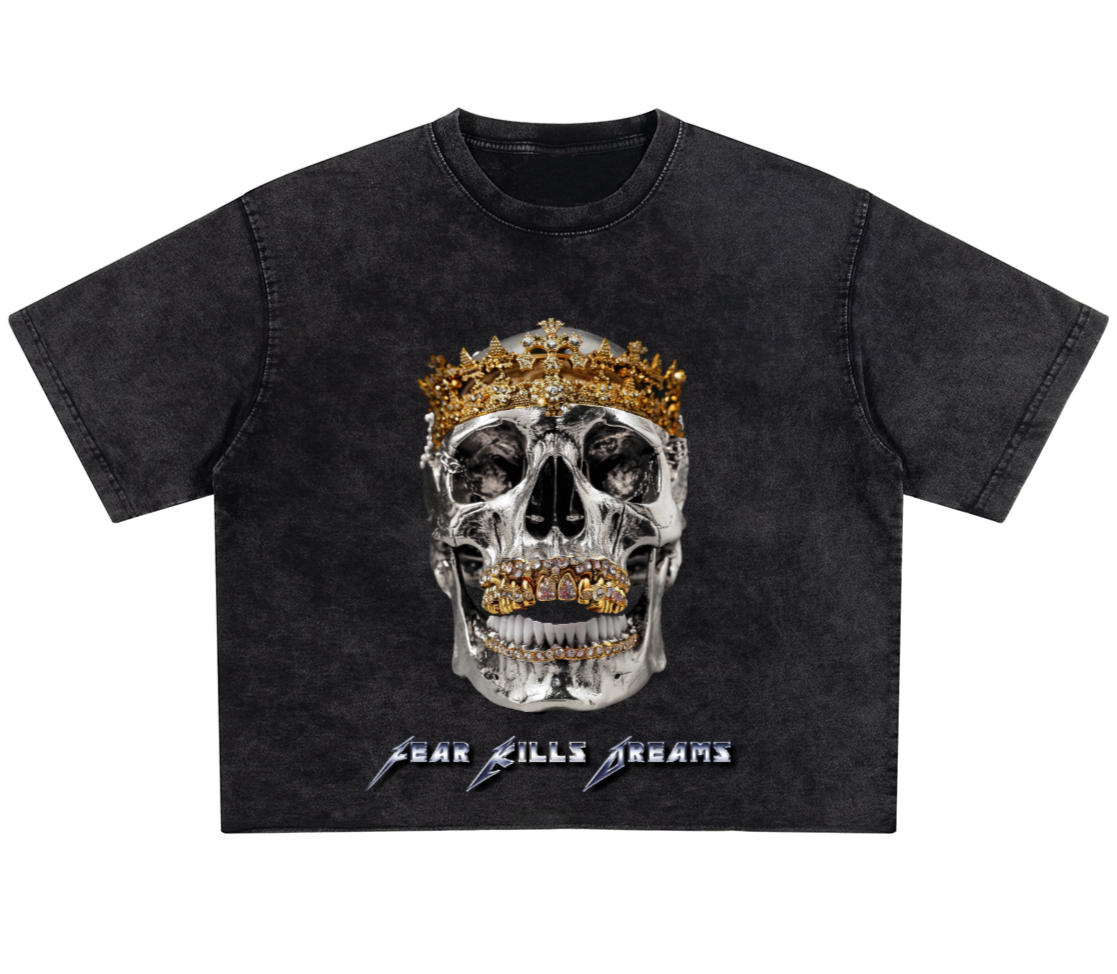 Death of Kings Washed Cropped Fit Tee