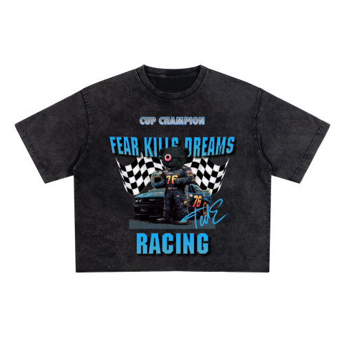 Racing Ted E Cropped Washed Tee