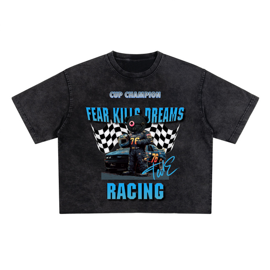 Racing Ted E Cropped Washed Tee