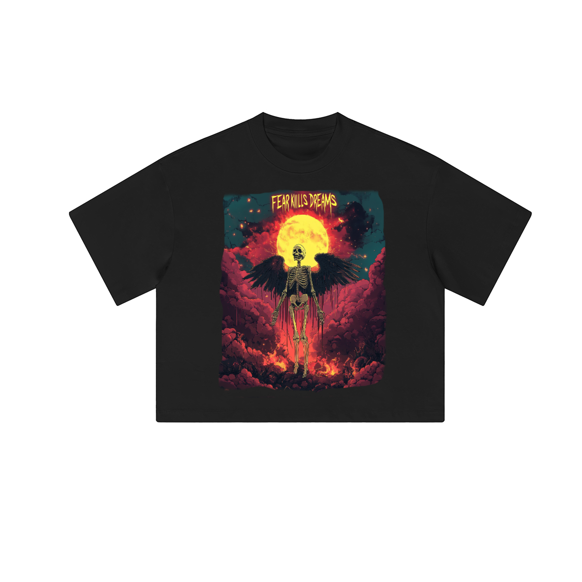 Baptized By Flames Cropped Fit Tee