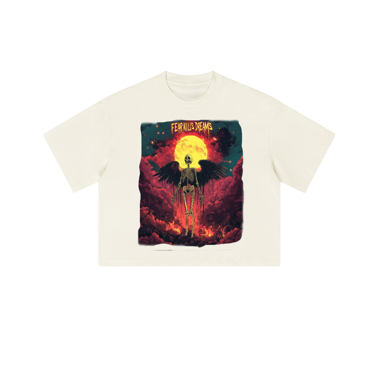Baptized By Flames Cropped Fit Tee