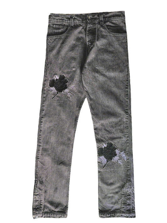 250CC Embroidered Denim