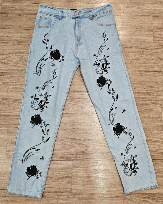 Amani Embroidered Denim